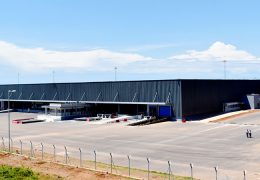 shows new cargo terminal