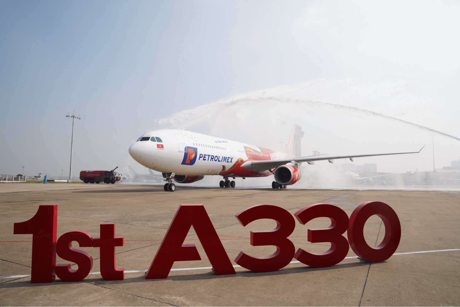 VJ receiving 1st A330