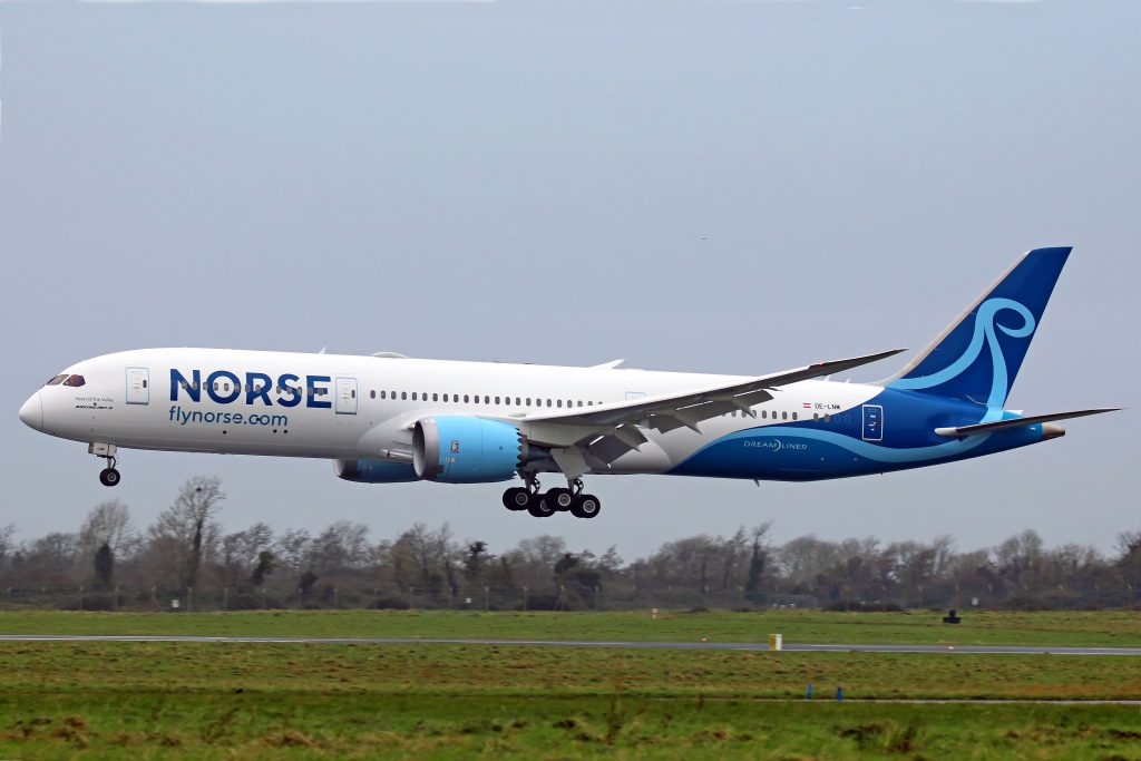 Boeing 787 dreamliner Norse Atlantic airways 