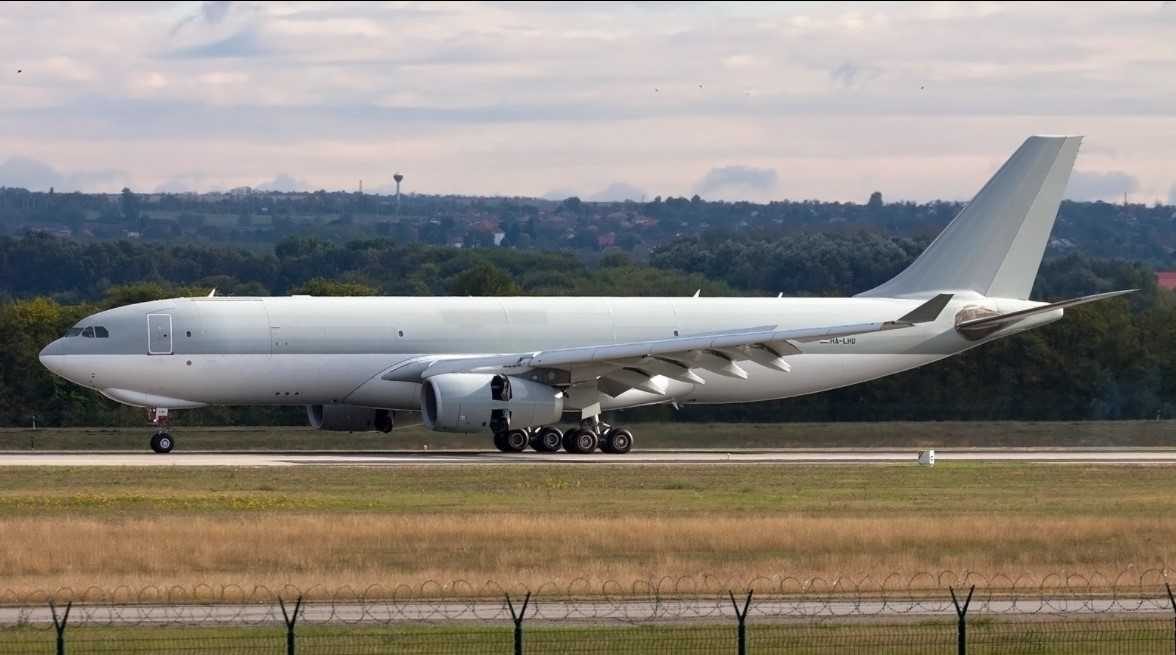 HA-LHU A330-200F on runway