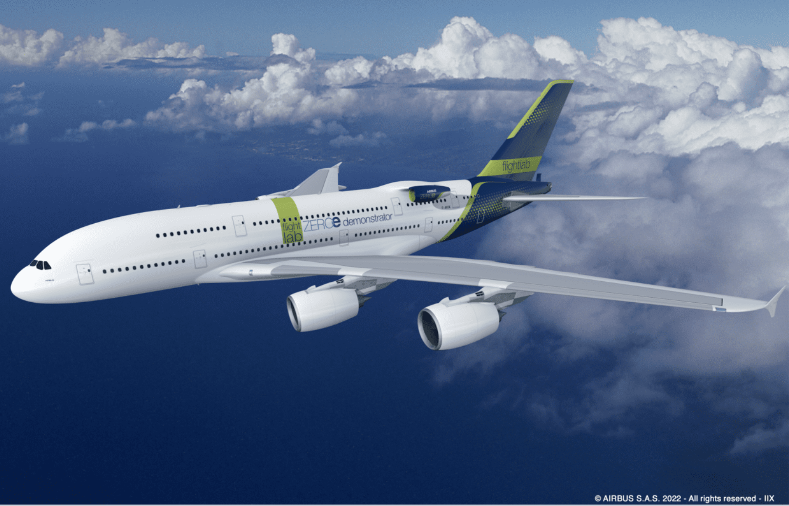Airbus Hydrogen Powered Aircraft Vision © Airbus