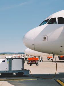Aircraft being refuelled