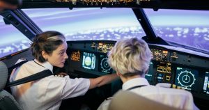 Female trainee pilots