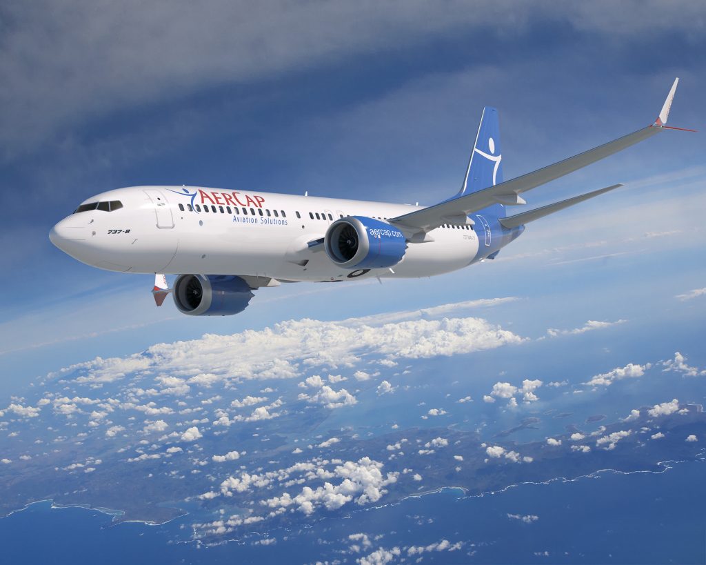 Aercap plane in flight