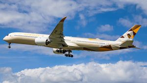 Etihad Airbus A350 aircraft