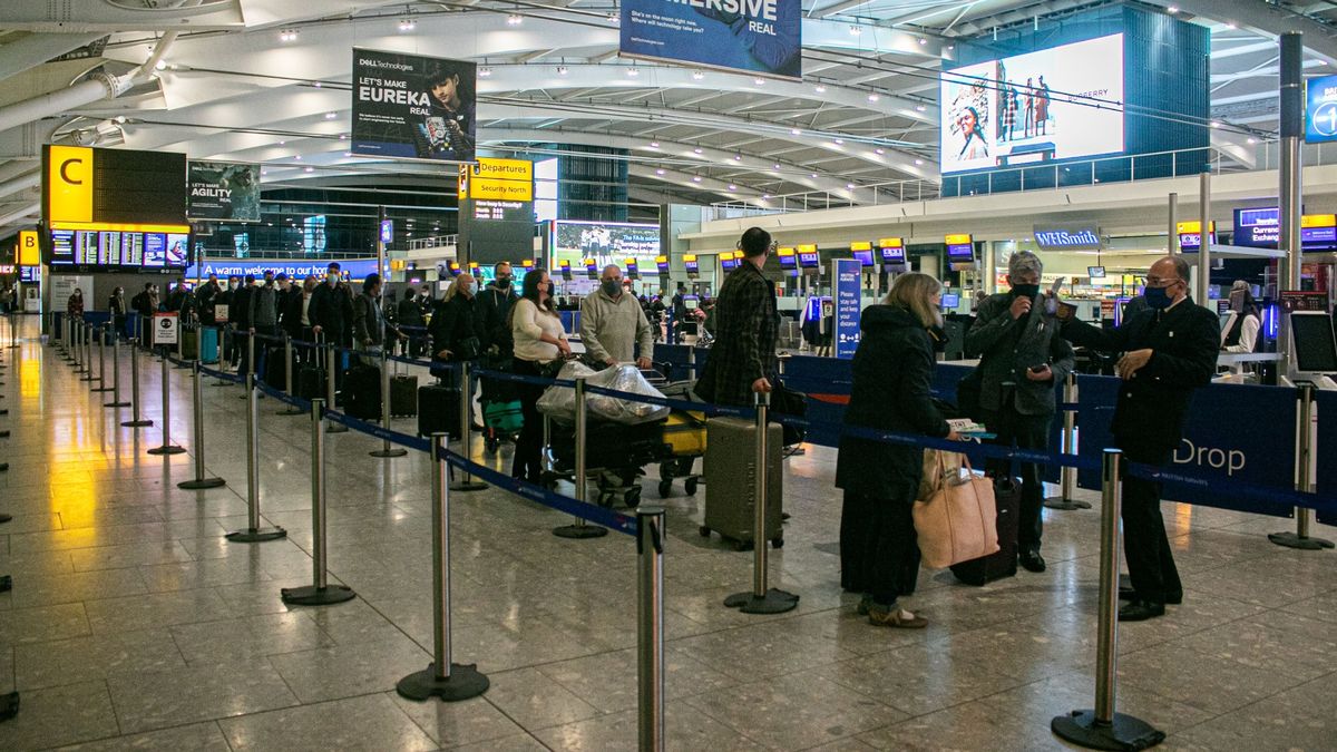 Heathrow Airport - busy