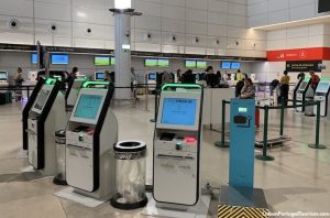 Lisbon Airport self-check-in machines in Terminal 1