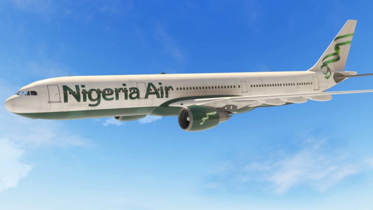 Nigeria Air Aircraft in the Sky