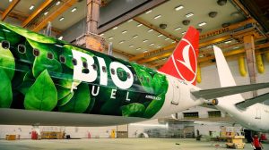 Turkish Airlines sustainability-themed livery