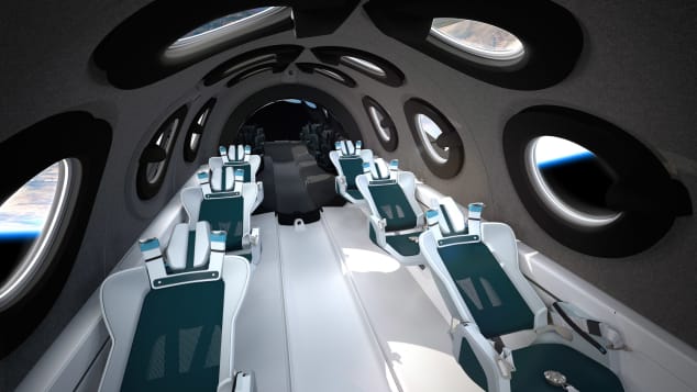 Inside a Virgin Galactic plane