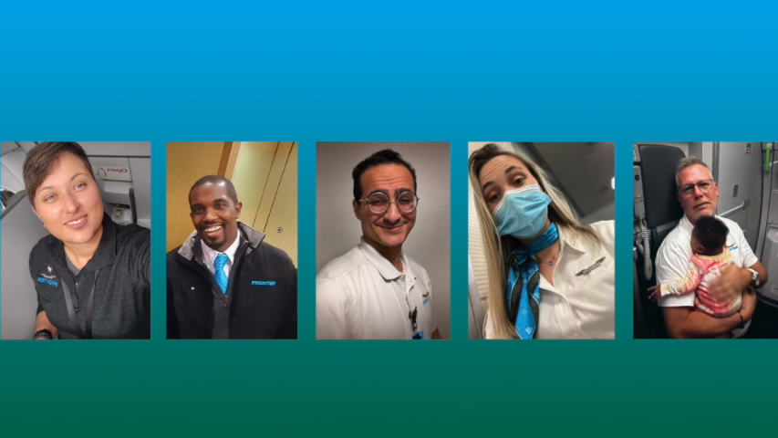 Frontier Airlines crew help deliver baby