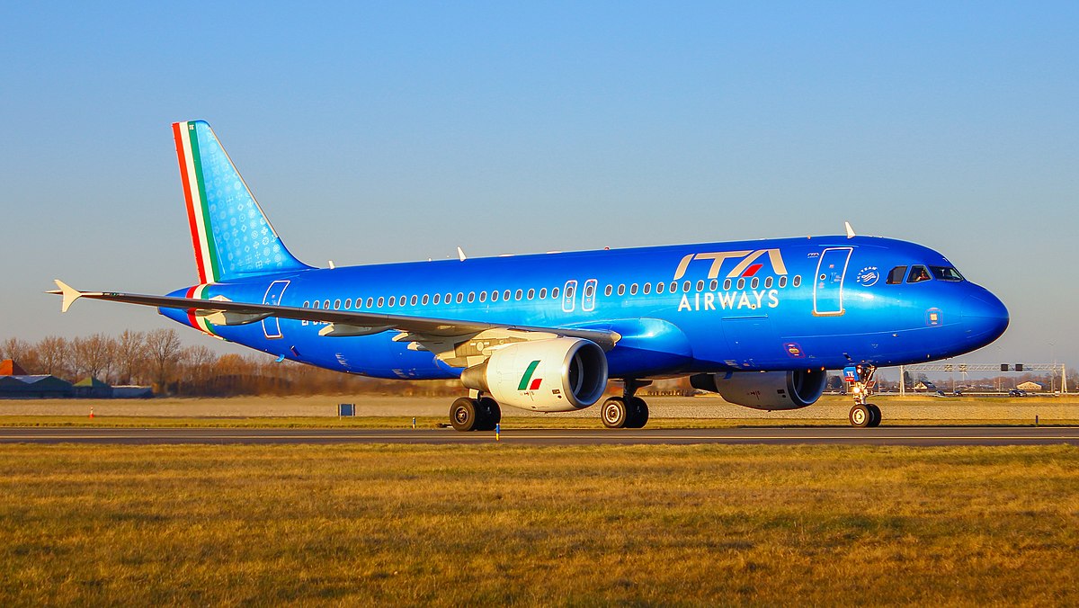 ITA Airways A320 taxiing. @ Styyx