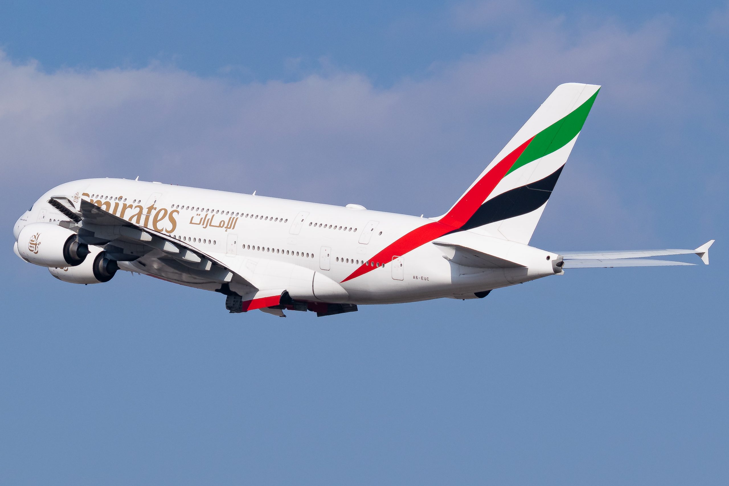 Emirates A380 taking off. @ Marco Macca / Travel Radar