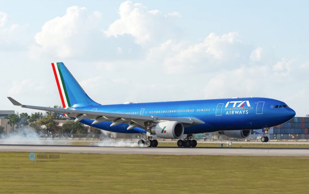 ITA A350 landing. @ Gianfranco Abrusci / Travel Radar
