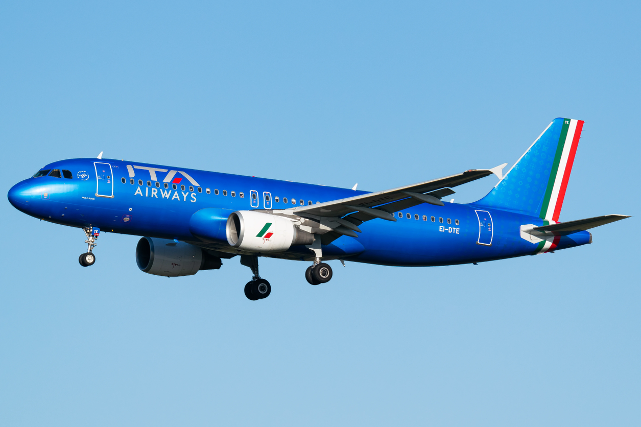 ITA Airways A320 landing. @ Marco Macca / Travel Radar