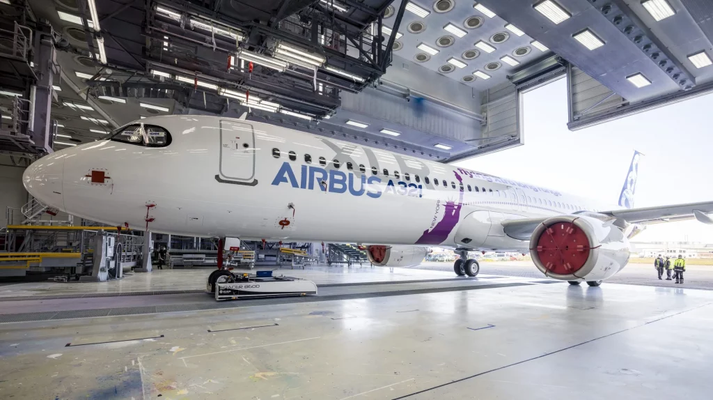 Airbus A321XLR in Hangar | AirInsight