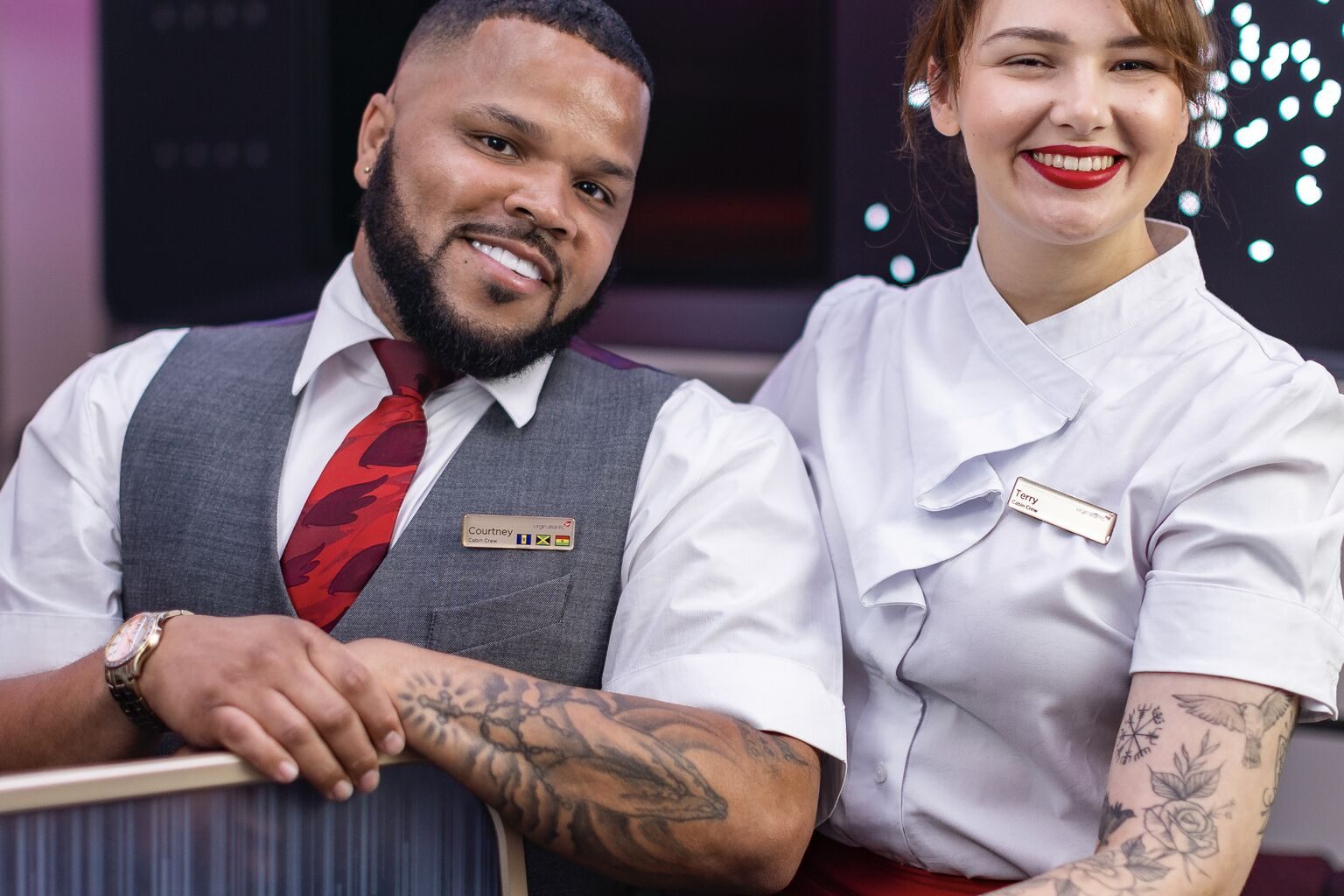Virgin Atlantic becomes first UK airline to allow visible tattoos for cabin crew.