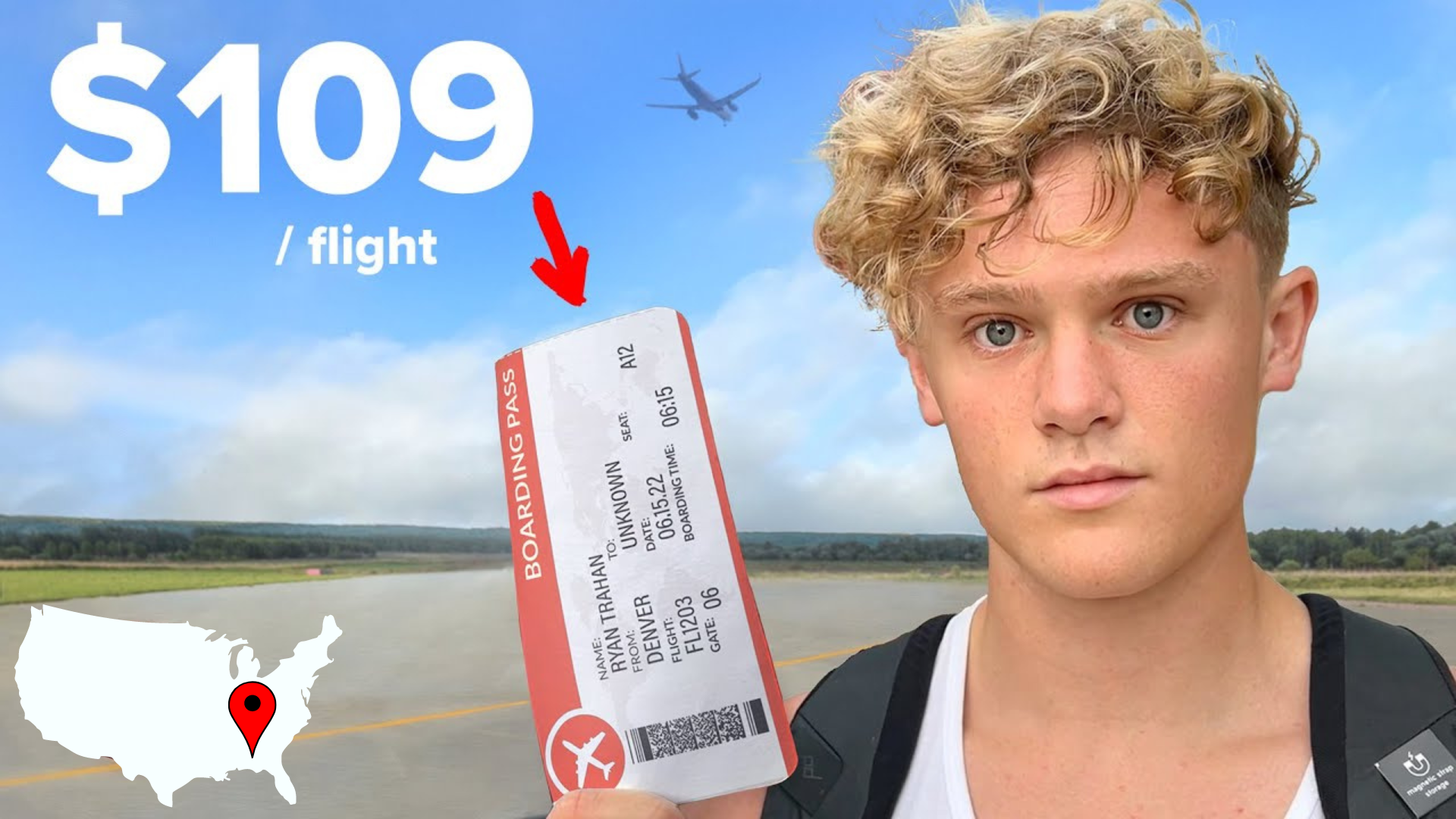Ryan Trahan Crossing America With Just a Penny to deliver a penny to Mr Beast