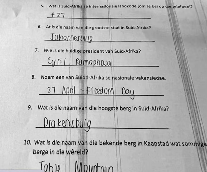 Ryanair South African nationality test
