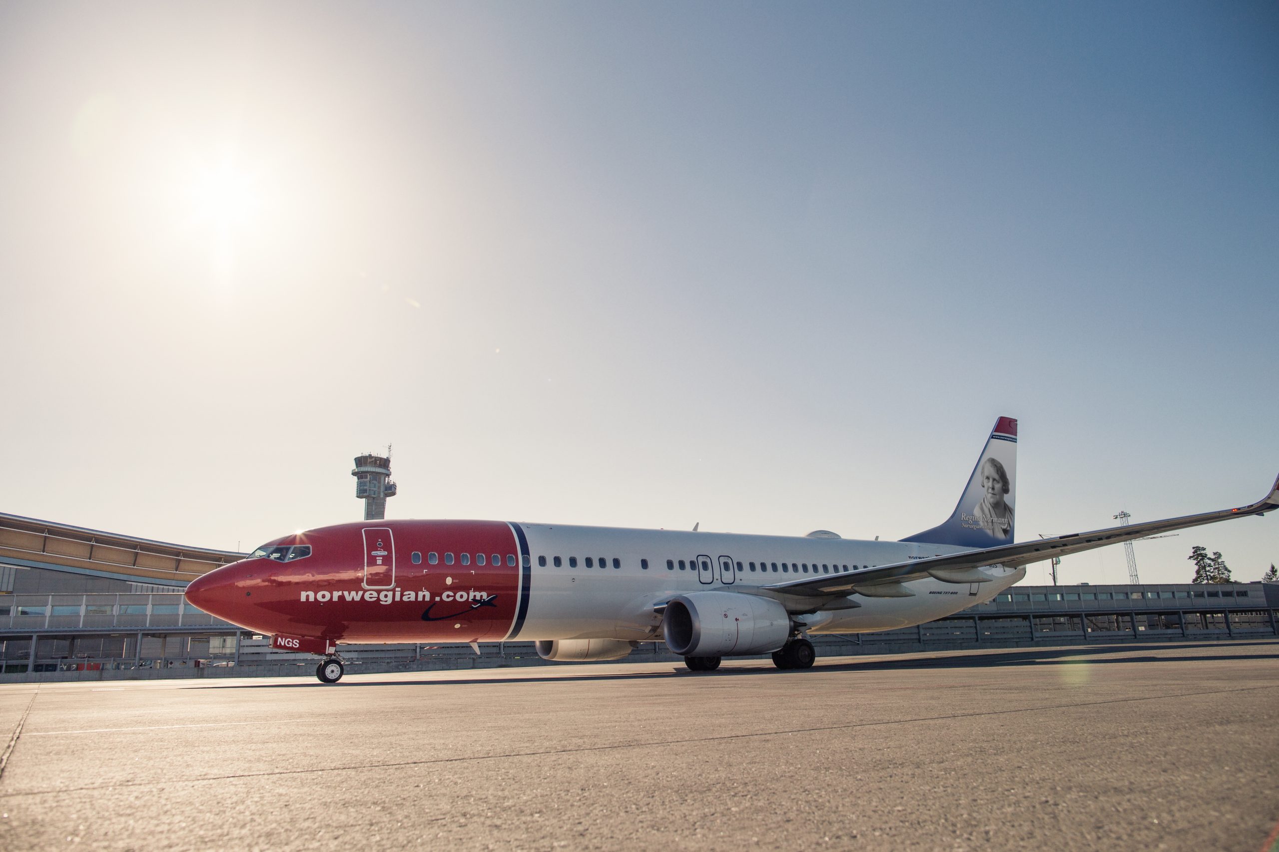 A Boeing 737-800NG in Norwegian Colors