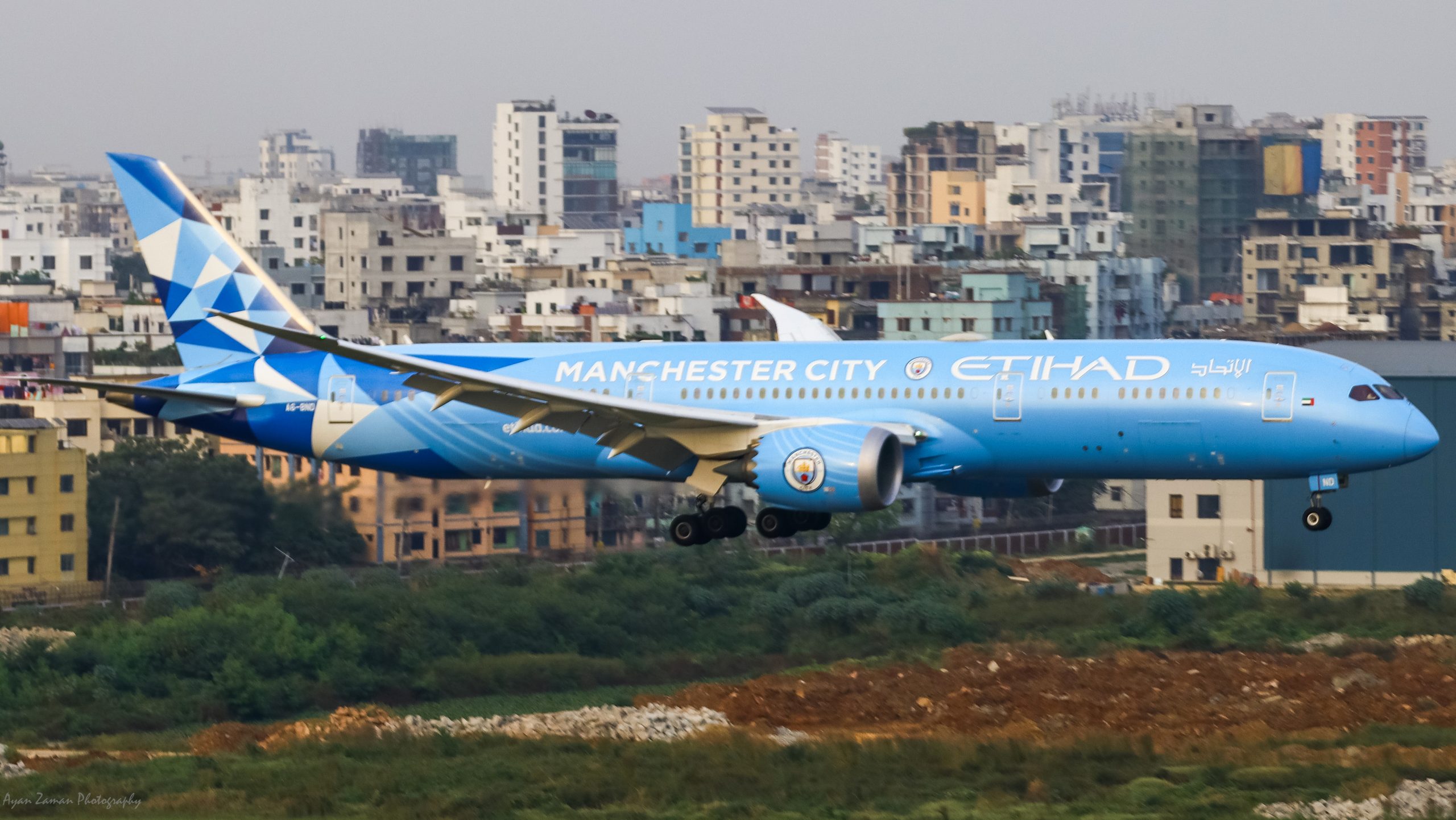 Etihad Airways Manchester City livery