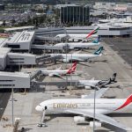Aerial view of Auckland Airport