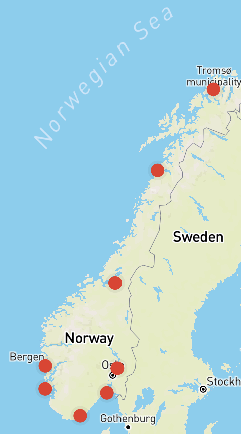 main international airports in Norway 