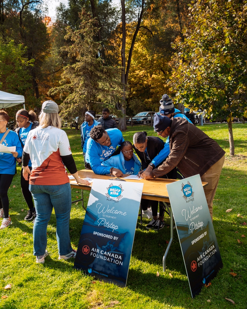 One of Air Canada Activities, rally for kids 