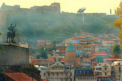 A view of Tbilisi, the city UK airlines, easyJet and British Airways, is expanding new direct routes to