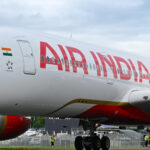 Air India’s widebody Airbus A350-900s exhibited at the 2024 Farnborough International Airshow