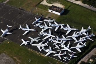 Grounded Private Jets