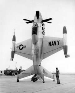 Lockheed XFV-1 on the ground. 