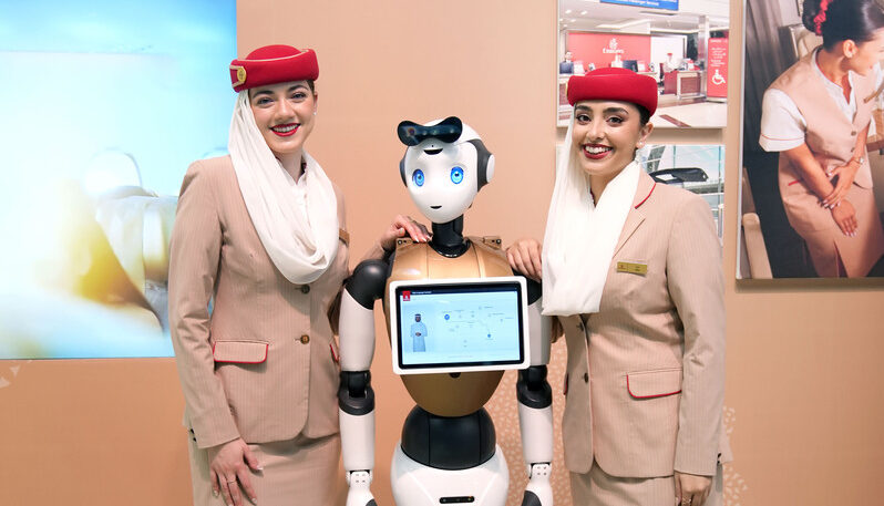 Sign Language Robot at AccessAbilities Dubai Expo 2024 Emirates