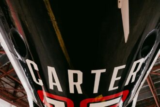 Image of underside of plane with Carter design on it.