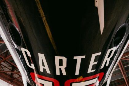 Image of underside of plane with Carter design on it.