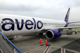 Avelo Airlines 737-800 at Hollywood Burbank Airport N801XT