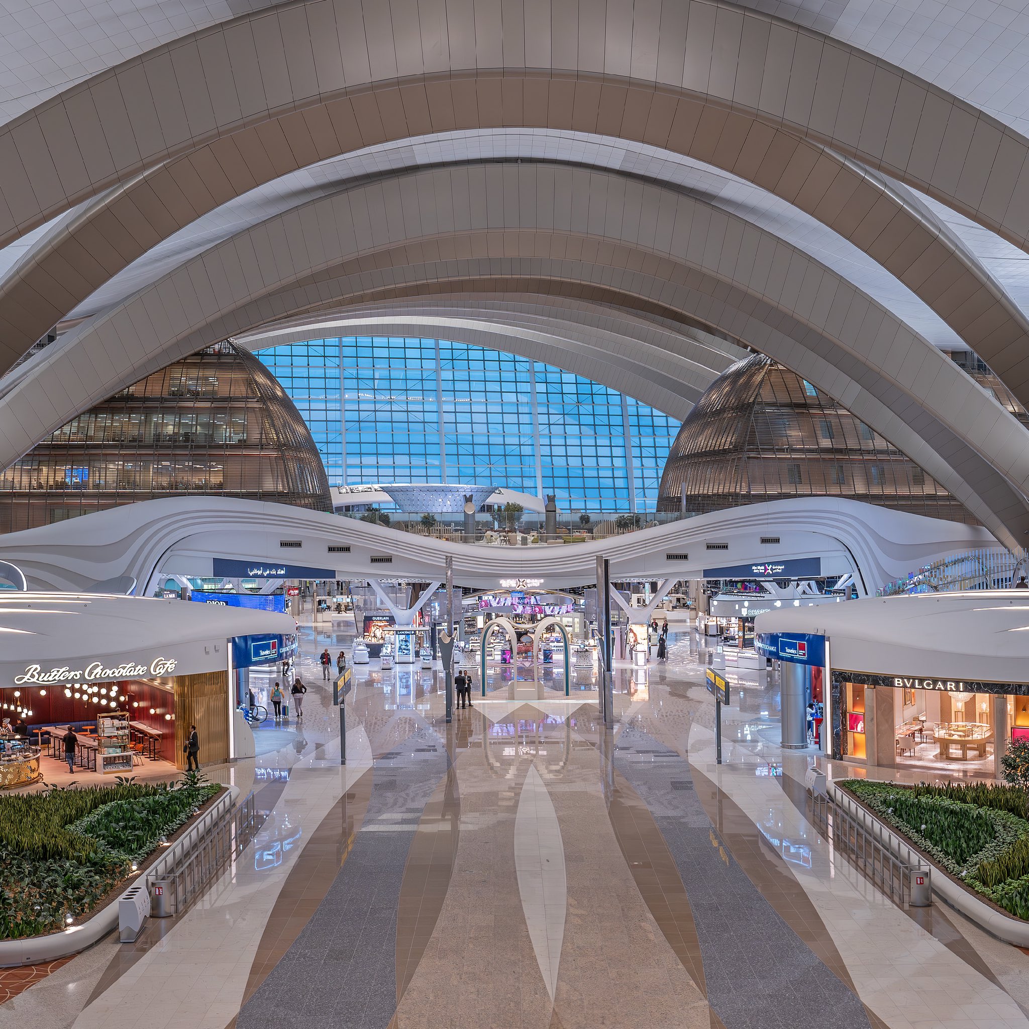 Photo of the inside of Zayed International Airport
