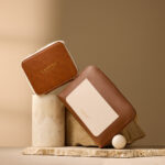 Photo of the cream coloured Lanvin amenity bags