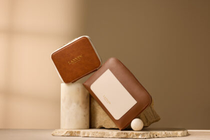Photo of the cream coloured Lanvin amenity bags
