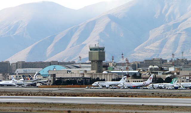 The image of Mehrabad International Airport.