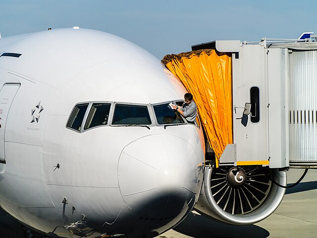 The image of cleaning and inspection of windshields.
