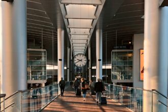 The Entrance to Scandinavia's busiest and largest airport Copenhagen Airport, Kastrup