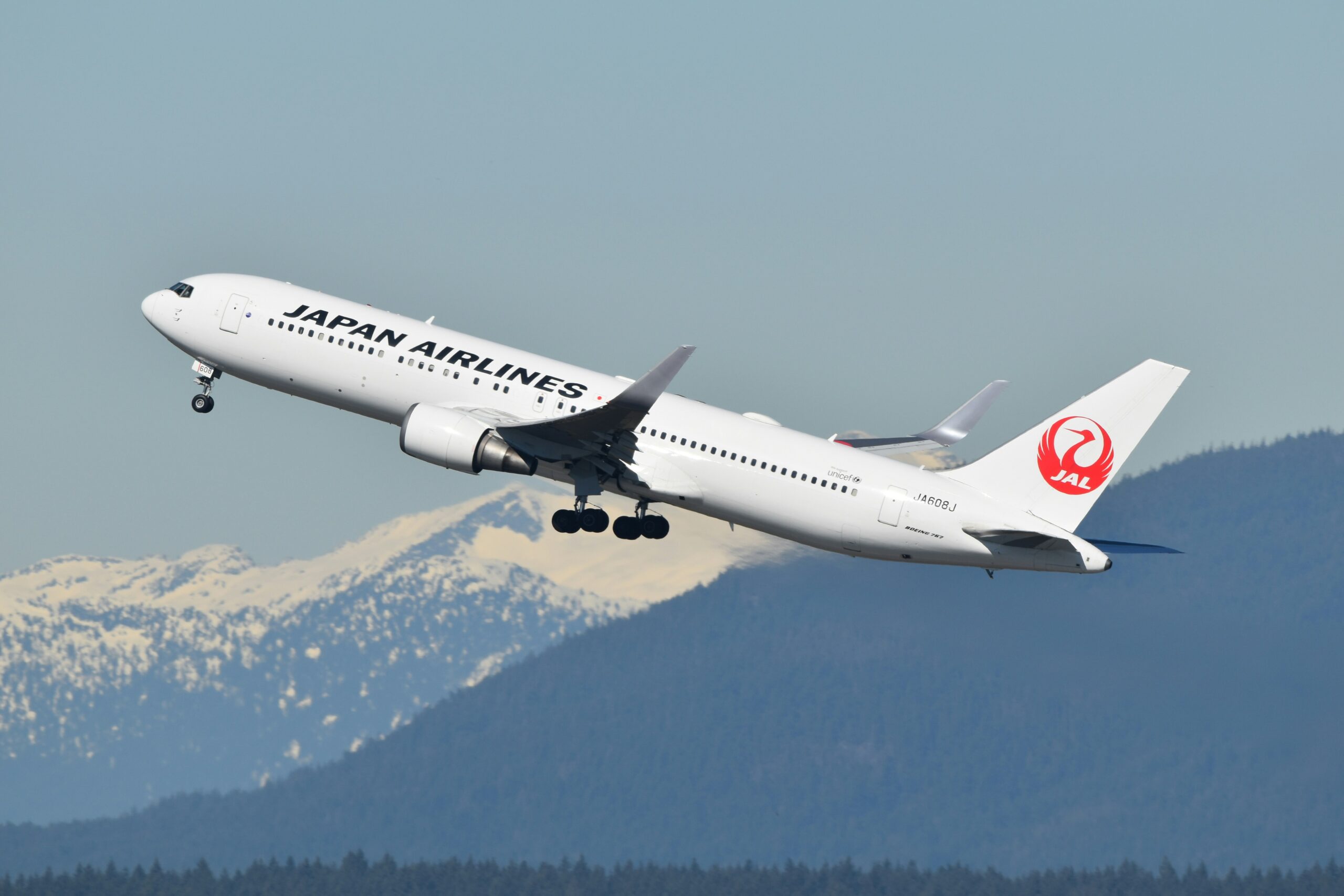 The Japan Airlines Boeing 767