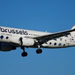 The Airbus A319-111 of the airline Brussels Airlines with the registration OO-SSX approaching to land on runway 23 at Hamburg Airport. The aircraft was flying from Brussels-Zaventem Airport to Hamburg.