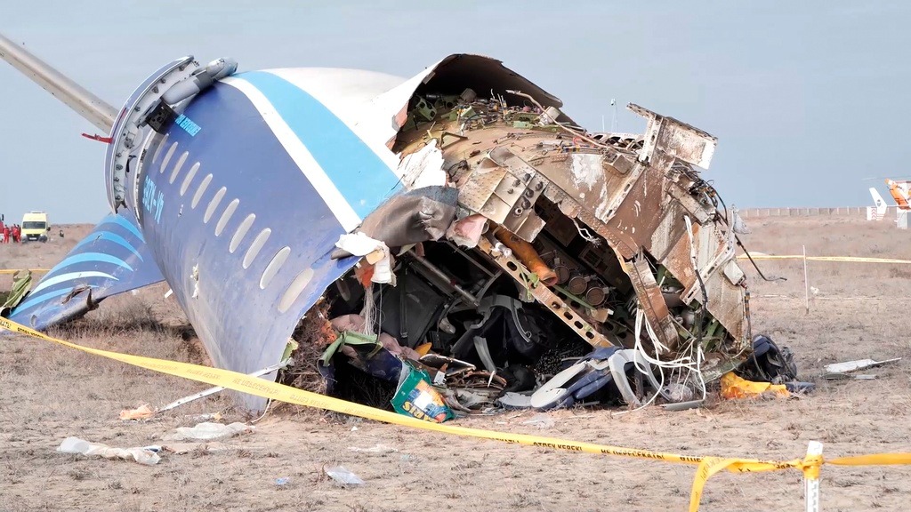 Crash site of Flight 8243 © AP