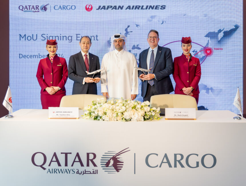 Expanding global cargo networks, provide a smooth experience, Japan Airlines, Middle East, Expanding global cargo networks