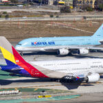 An image of Korean Air and Asiana Air side-by-side