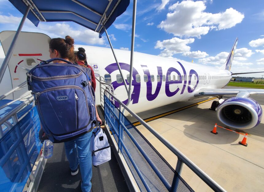 Passengers boarding the Avelo Airlines at Lakeland Linder International Airport © khairil77