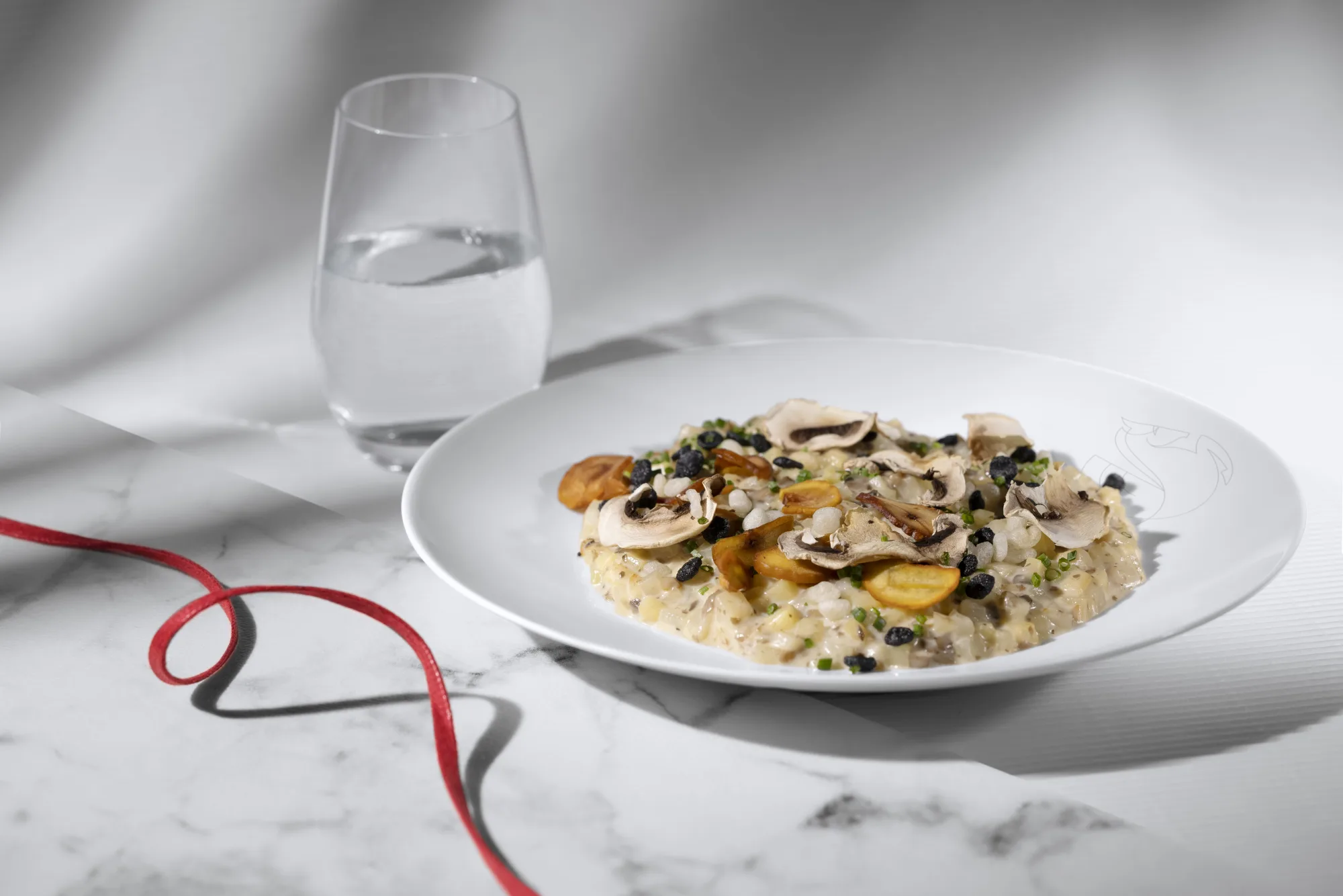 Buckwheat Risotto with Chicken and Parsley Oil © Air France