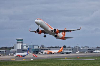 A321 departing Bristol Airport